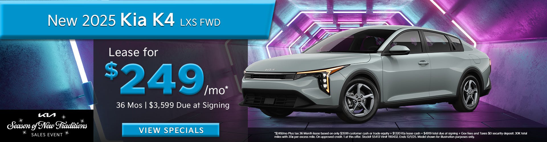 New 2025 Kia K4 LXS FWD