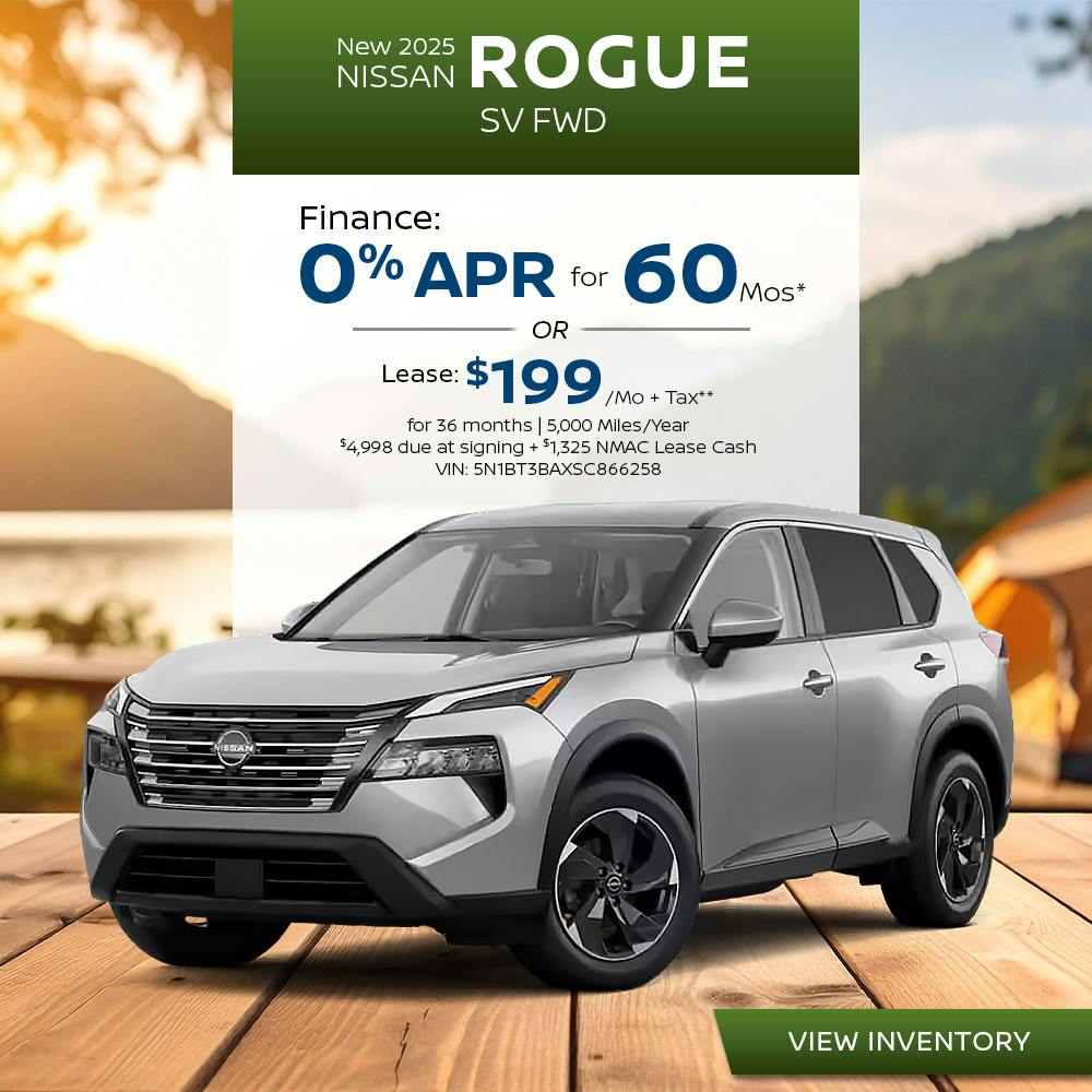 New 2025 Nissan Rogue SV FWD | First Nissan