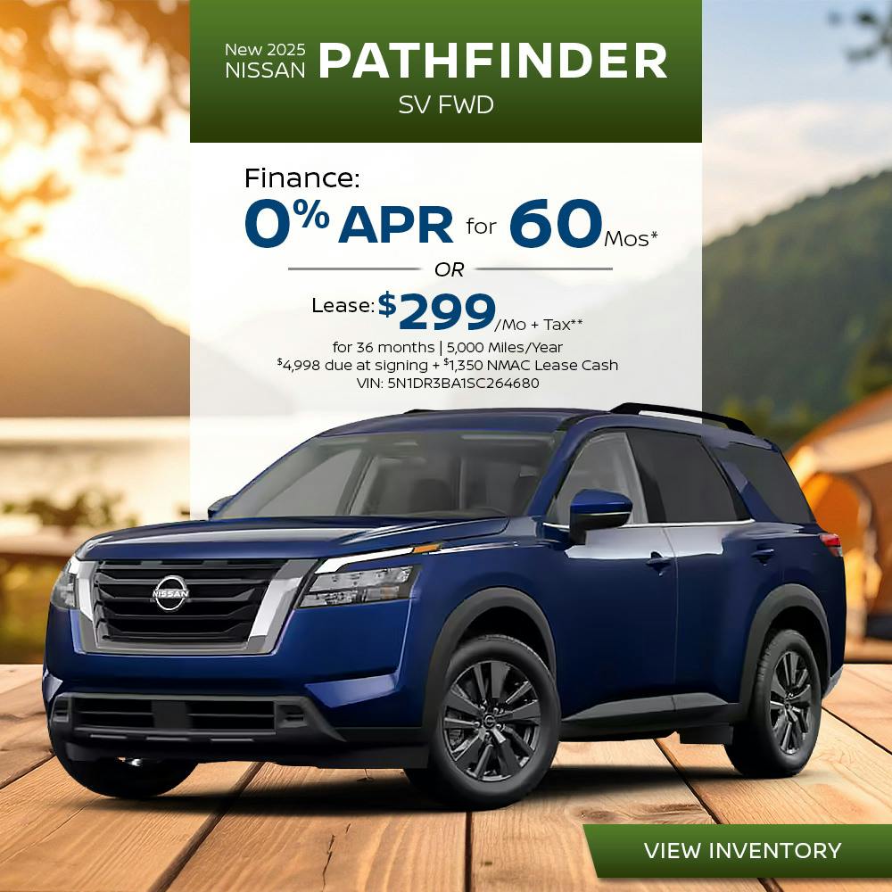 New 2025 Nissan Pathfinder SV FWD | First Nissan