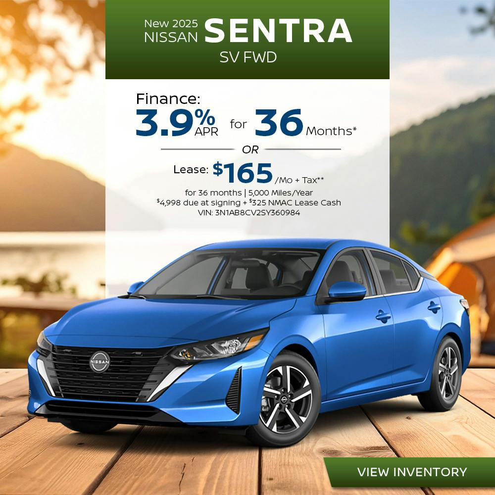 New 2025 Nissan Sentra SV FWD | First Nissan