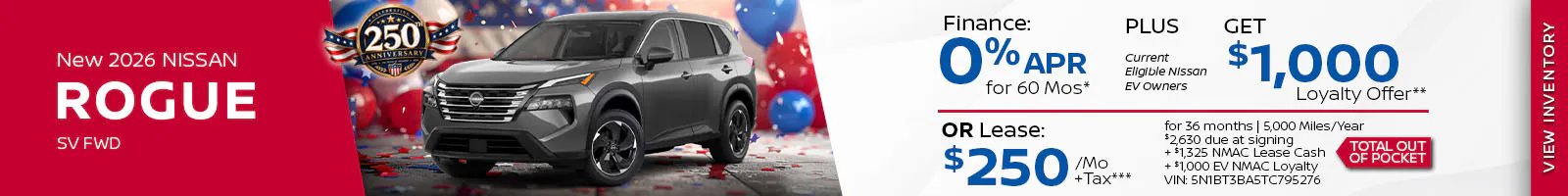 New 2026 Nissan Rogue SV FWD