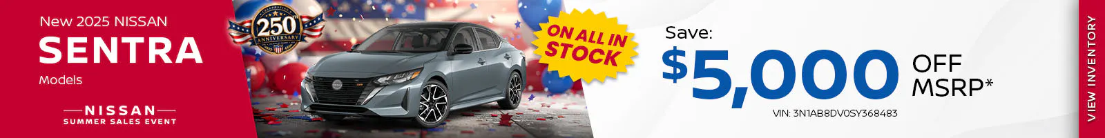 New 2025 Nissan Sentra Models