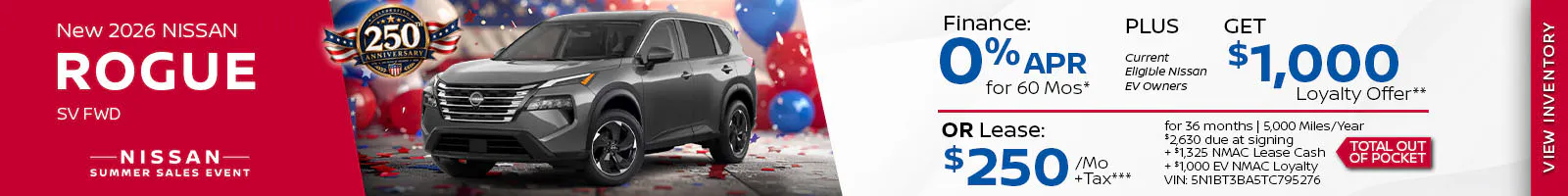 New 2026 Nissan Rogue SV FWD