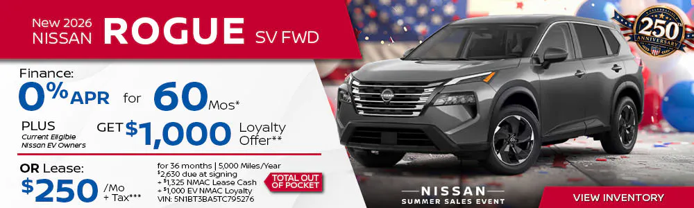 New 2026 Nissan Rogue SV FWD | First Nissan