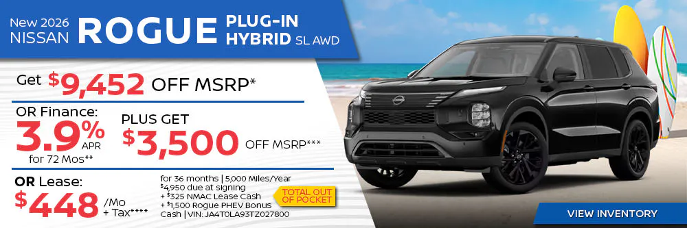 New 2026 Nissan Rogue Plug-In Hybrid SL AWD | First Nissan