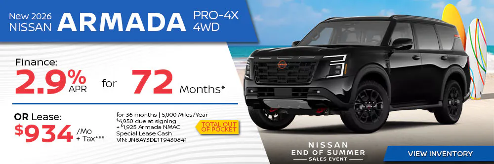 New 2026 Nissan Armada PRO-4X 4WD | First Nissan