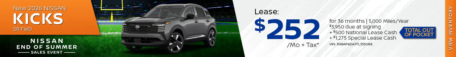New 2026 Nissan Kicks SR FWD