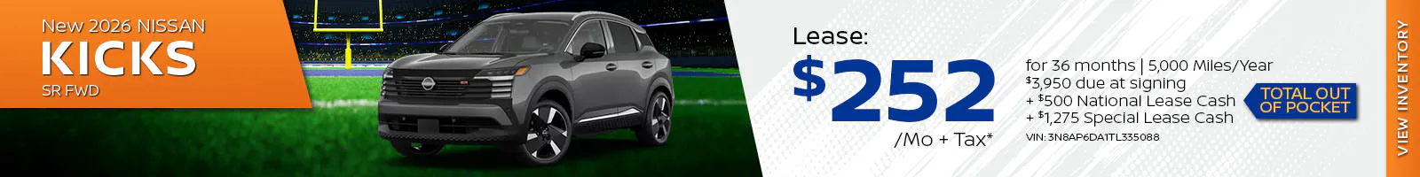 New 2026 Nissan Kicks SR FWD