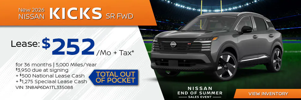 New 2026 Nissan Kicks SR FWD | First Nissan