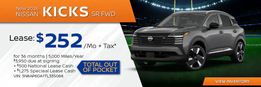 New 2026 Nissan Kicks SR FWD | First Nissan