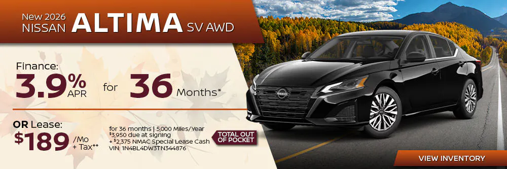 New 2026 Nissan Altima SV AWD | First Nissan