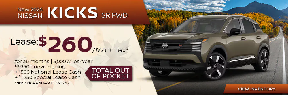 New 2026 Nissan Kicks SR FWD | First Nissan