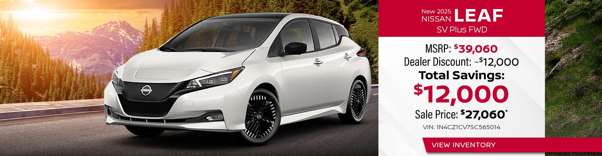 New 2025 Nissan Leaf SV Plus FWD