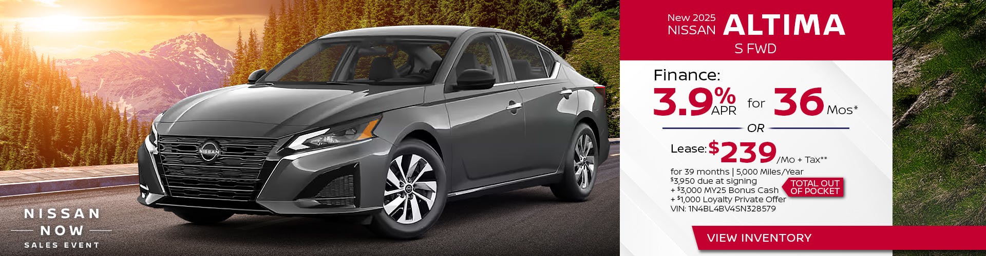 New 2025 Nissan Altima S FWD