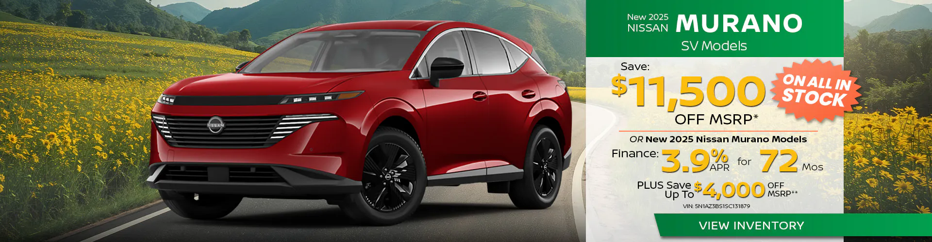 New 2025 Nissan Murano SV Models