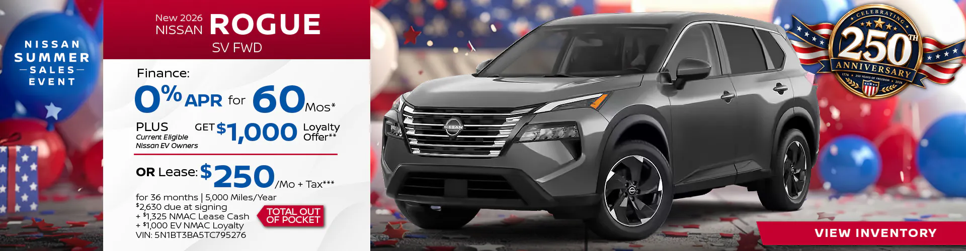 New 2026 Nissan Rogue SV FWD