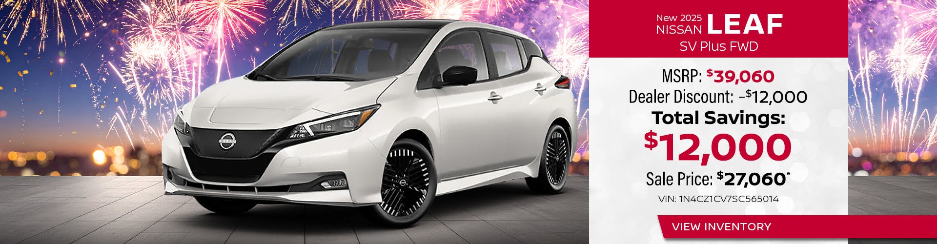 New 2025 Nissan Leaf SV Plus FWD