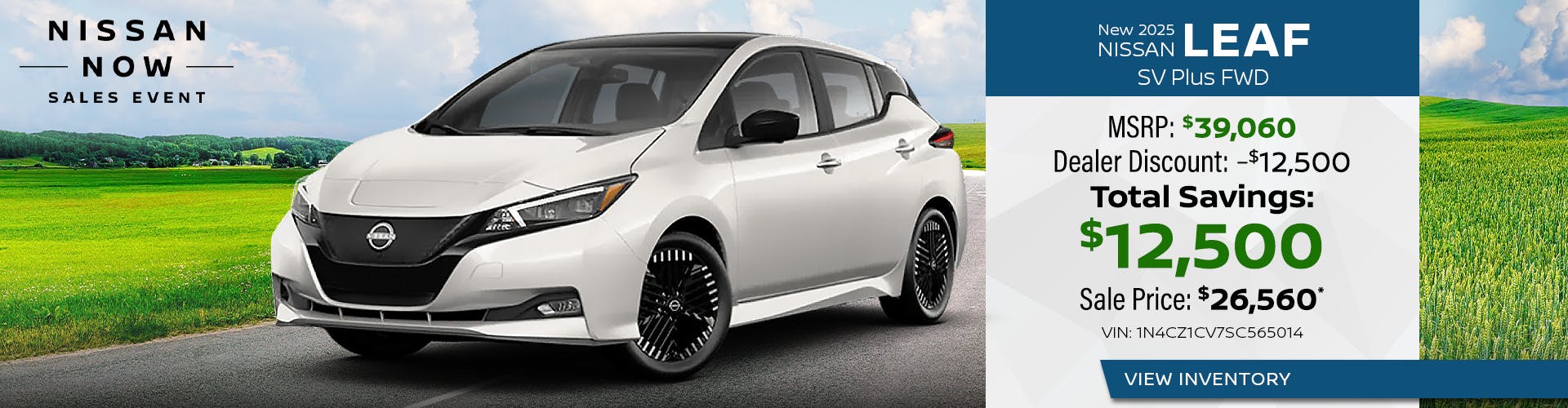 New 2025 Nissan Leaf SV Plus FWD