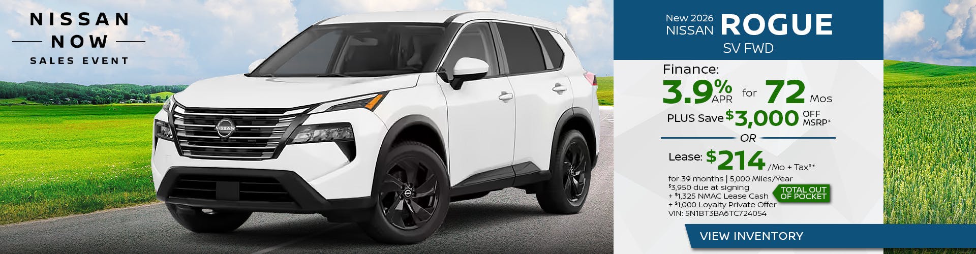 New 2026 Nissan Rogue SV FWD