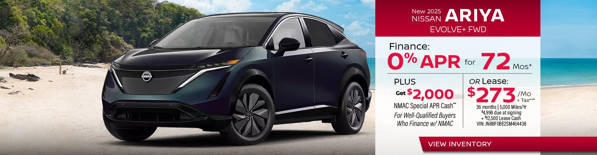 New 2025 Nissan ARIYA EVOLVE+ FWD