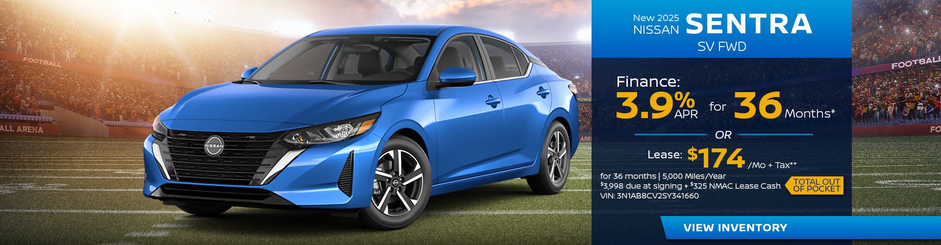 New 2025 Nissan Sentra SV FWD