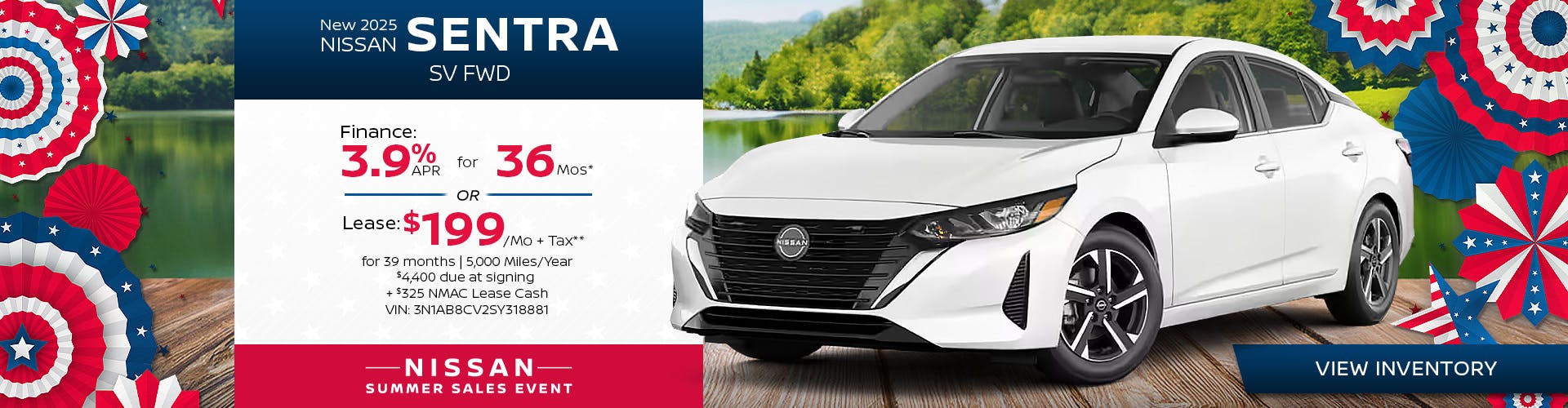 New 2025 Nissan Sentra SV FWD