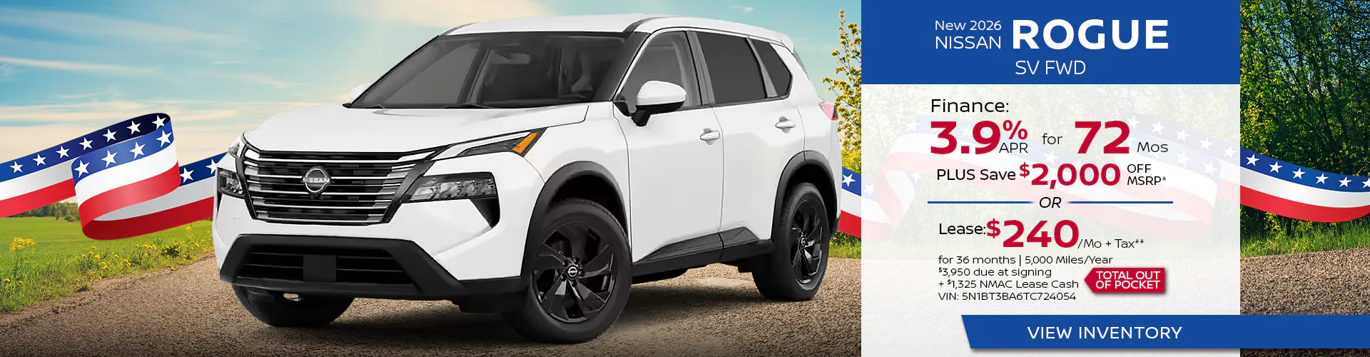New 2026 Nissan Rogue SV FWD
