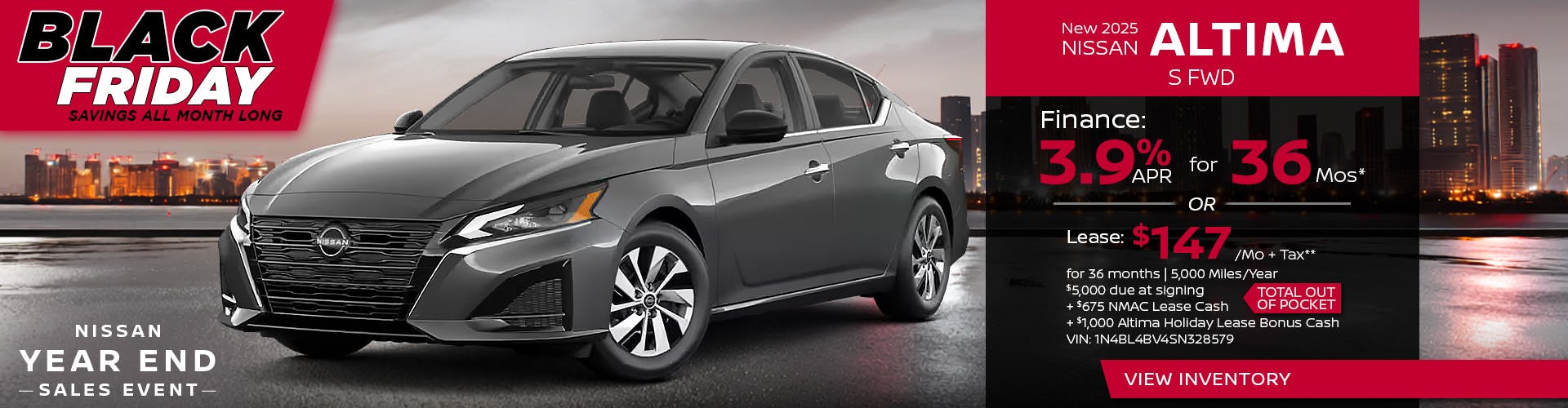 New 2025 Nissan Altima S FWD