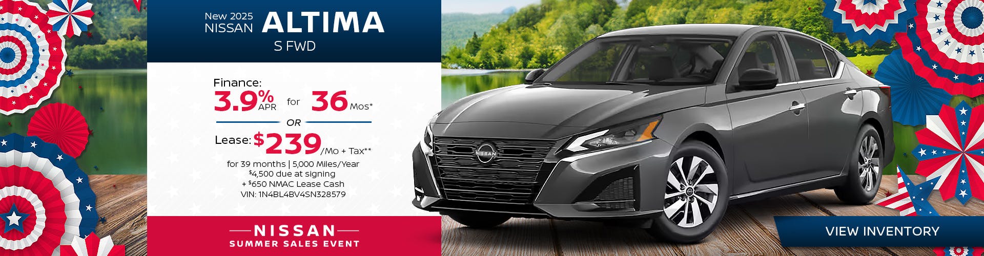 New 2025 Nissan Altima S FWD