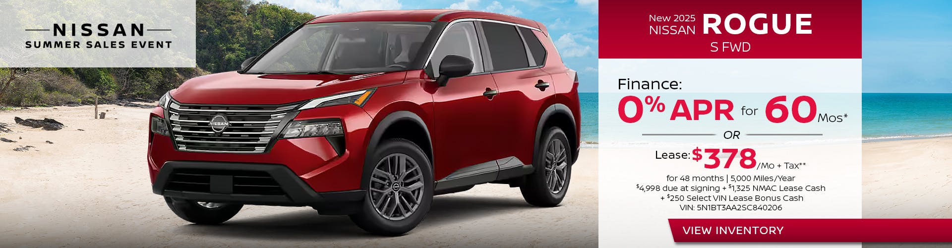 New 2025 Nissan Rogue S FWD