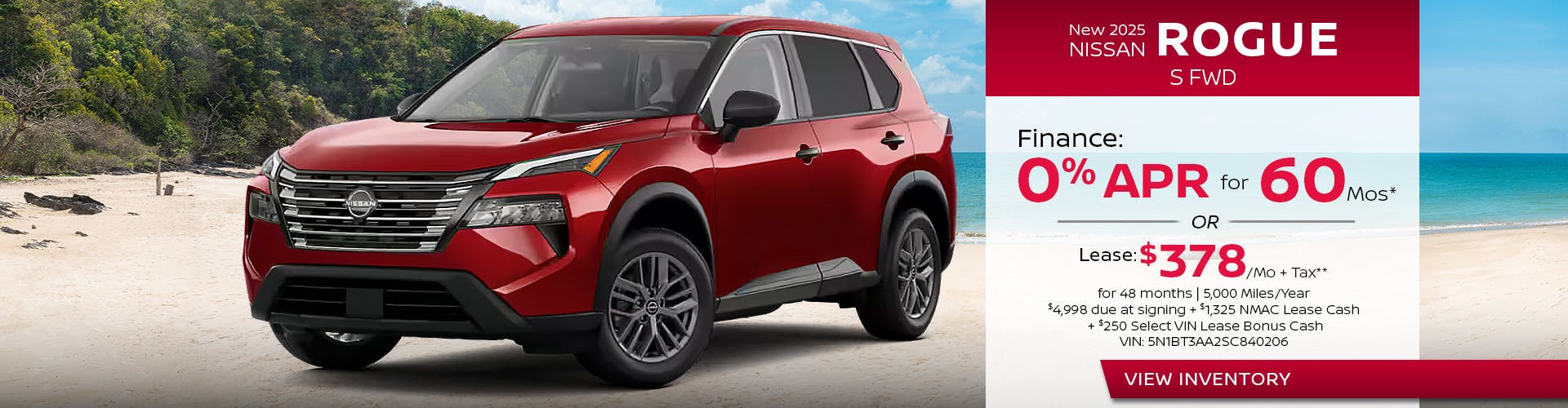 New 2025 Nissan Rogue S FWD