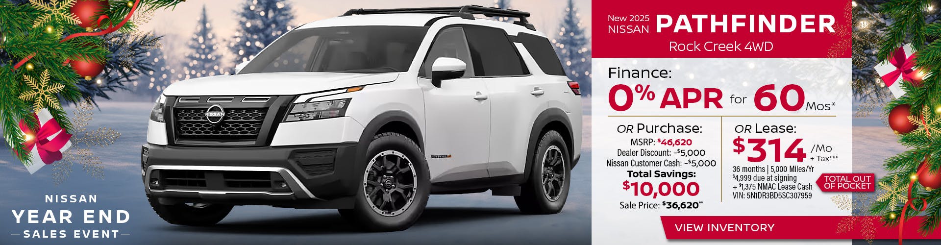 New 2025 Nissan Pathfinder Rock Creek 4WD