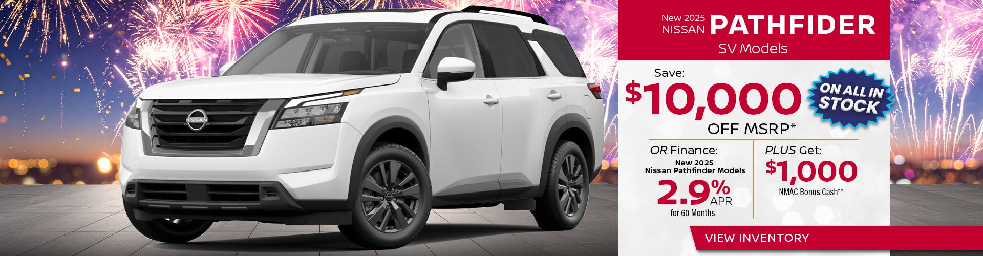 New 2025 NISSAN PATHFINDER SV Models