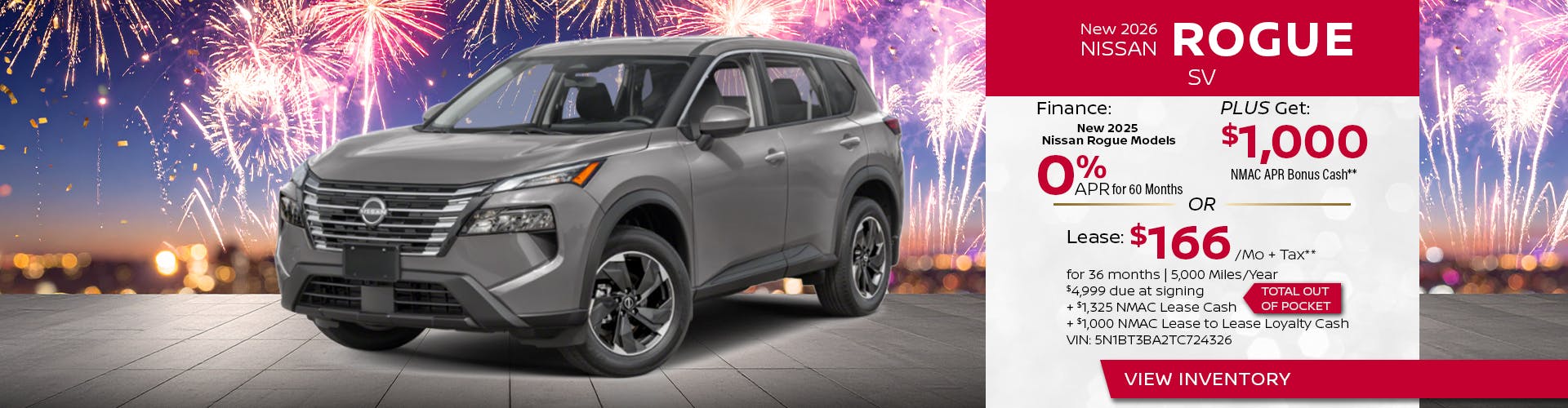 New 2026 NISSAN ROGUE SV