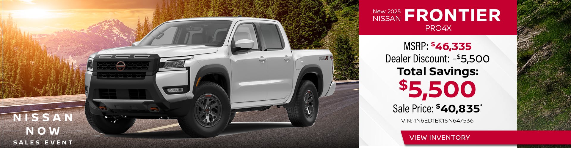 New 2025 Nissan FRONTIER PRO 4X