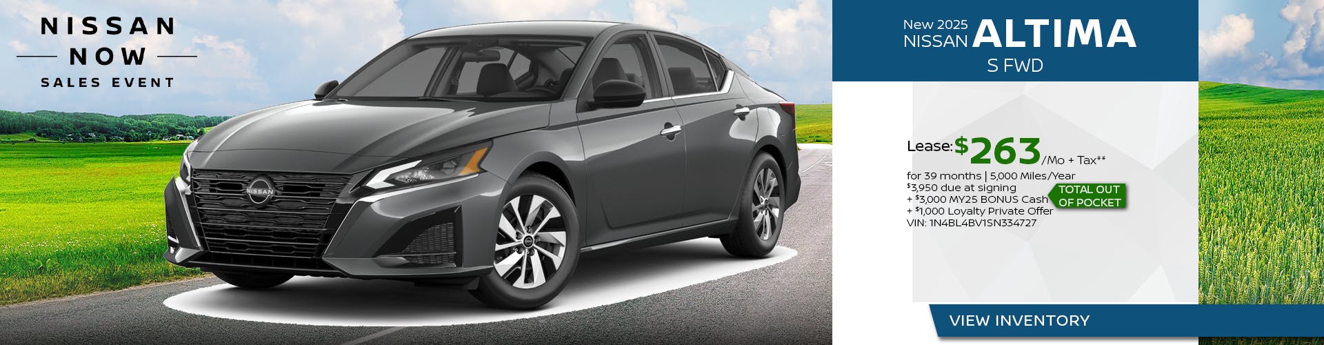 New 2025 Nissan Altima S FWD