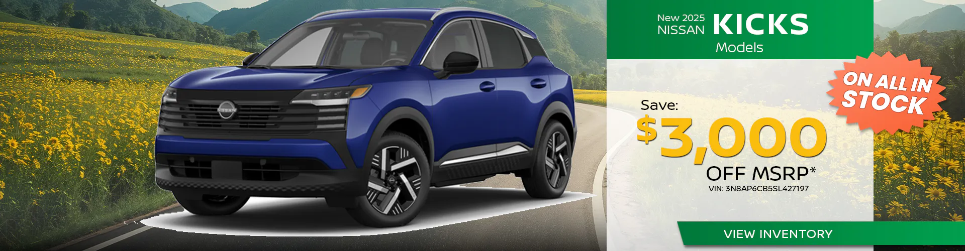 New 2025 Nissan Kicks Models