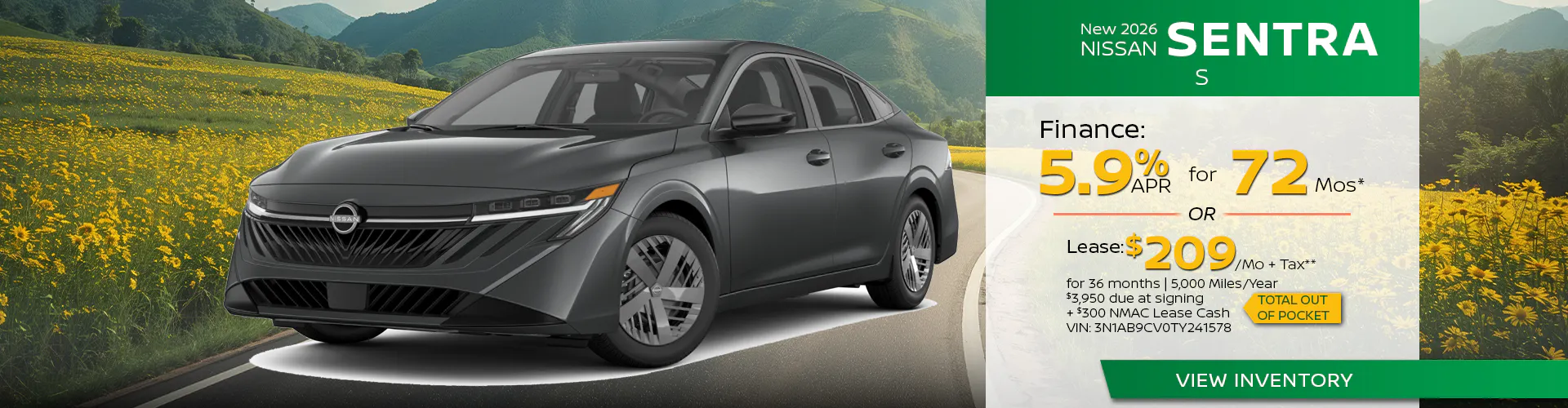 New 2026 Nissan Sentra