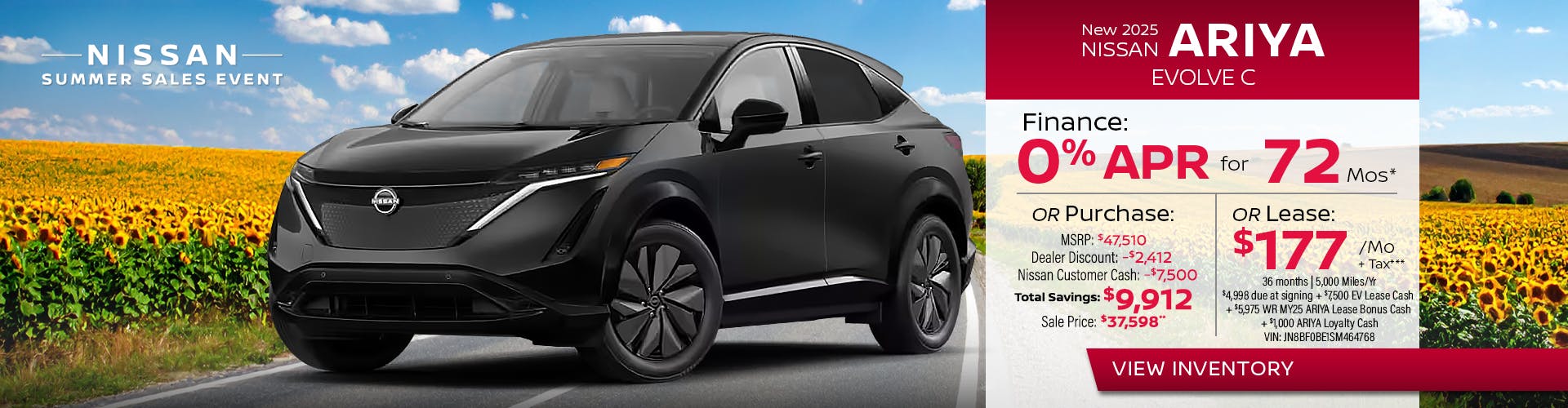New 2025 Nissan ARIYA EVOLVE C
