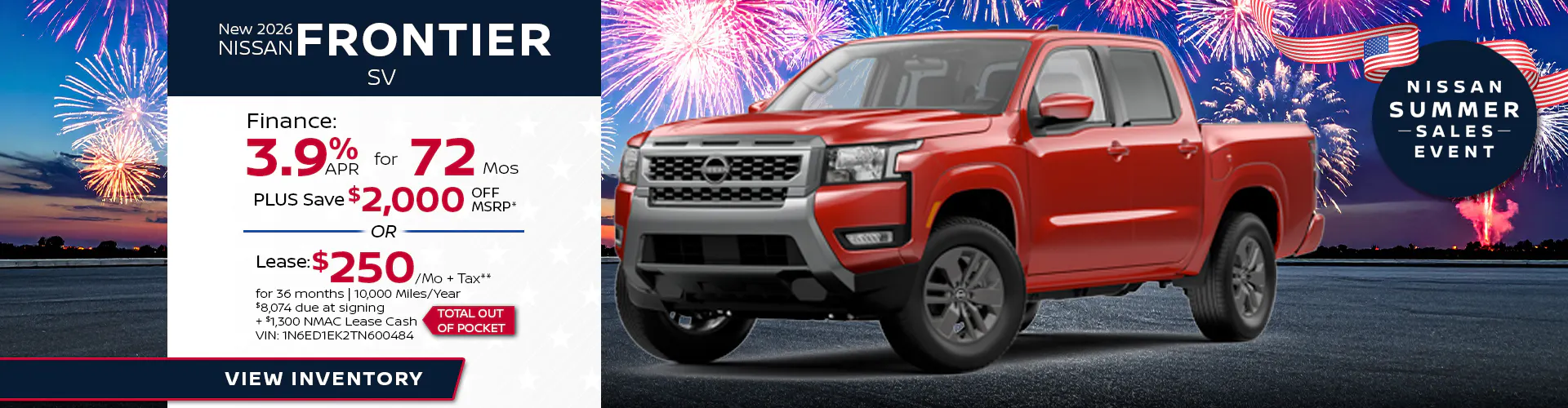 New 2026 Nissan Frontier S King Cab 2WD