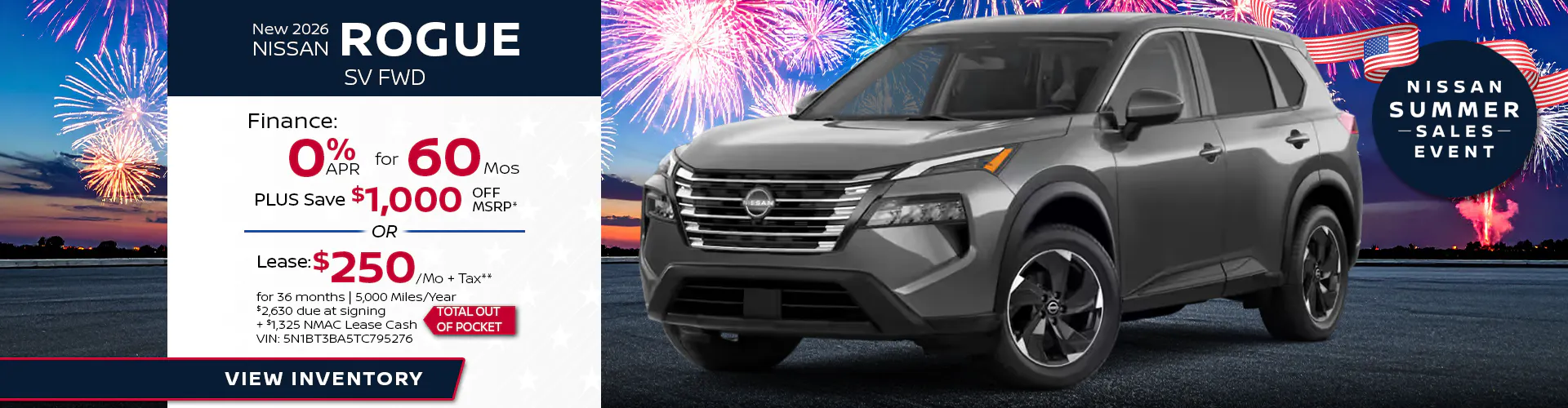 New 2026 Nissan Rogue SV FWD