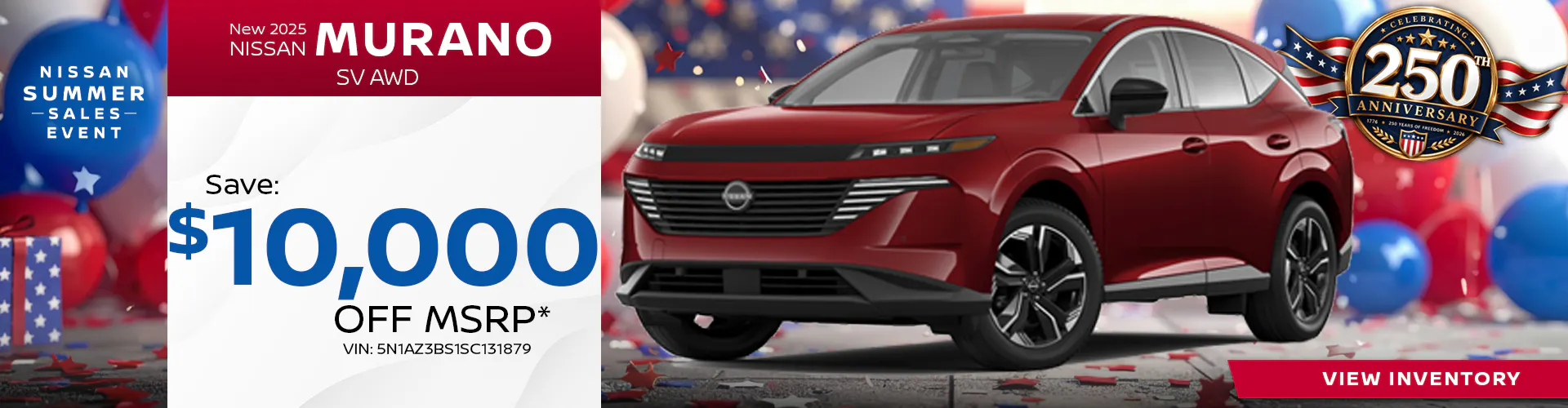 New 2025 Nissan Murano SV Models