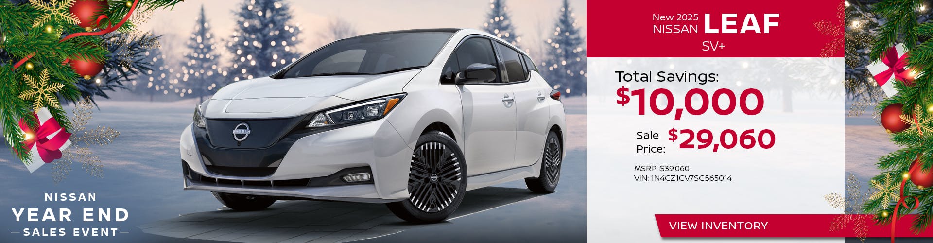 New 2025 LEAF NISSAN SV+