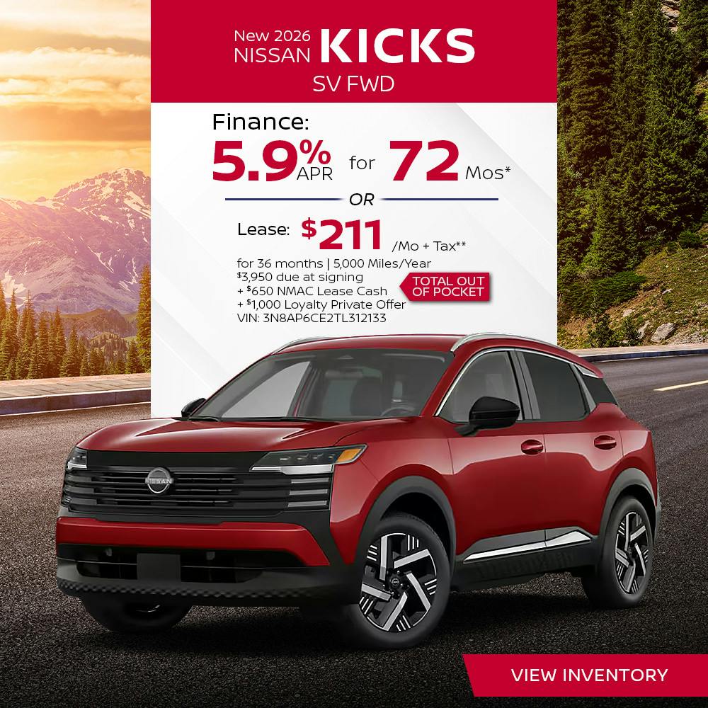 New 2026 Nissan Kicks SV FWD