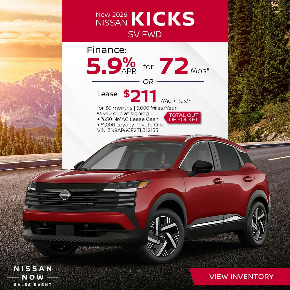 New 2026 Nissan Kicks SV FWD