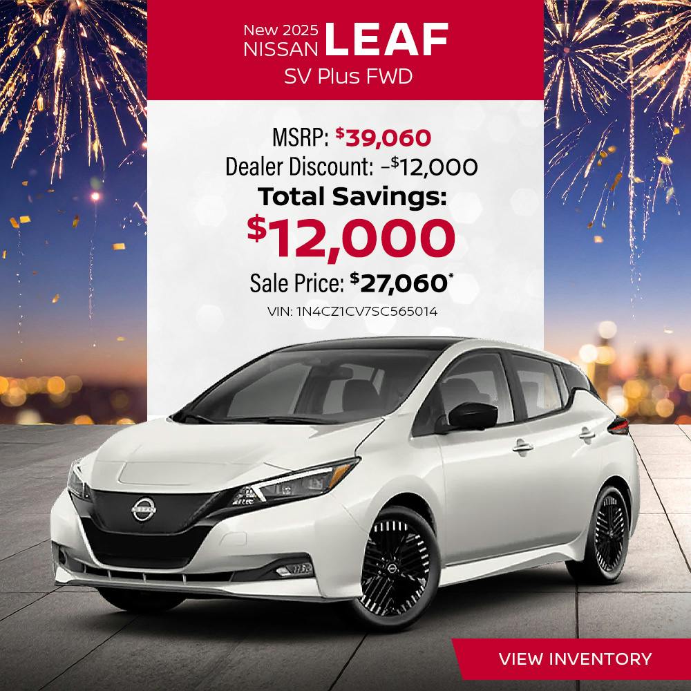 New 2025 Nissan Leaf SV Plus FWD