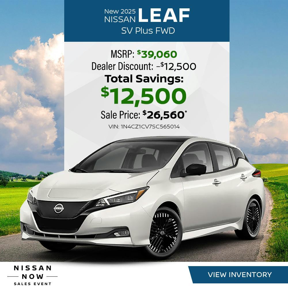 New 2025 Nissan Leaf SV Plus FWD