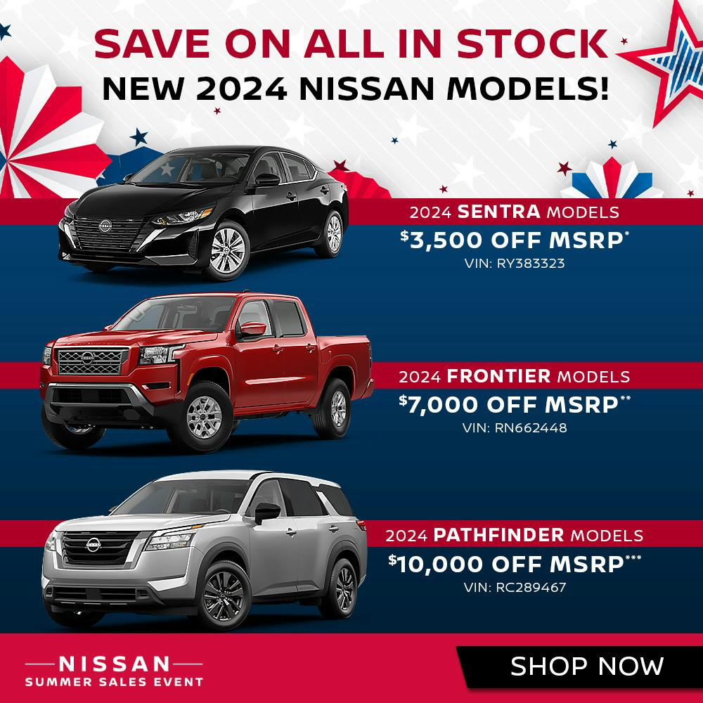 Save On All In Stock New 2024 Nissan Models!