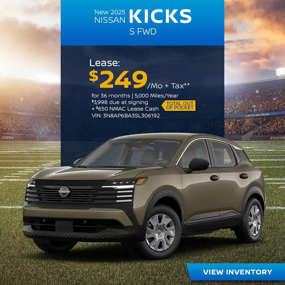 New 2025 Nissan Kicks S FWD
