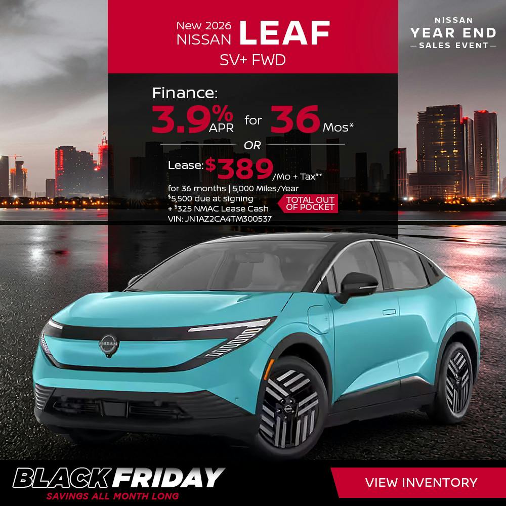 New 2026 Nissan Leaf SV+ FWD